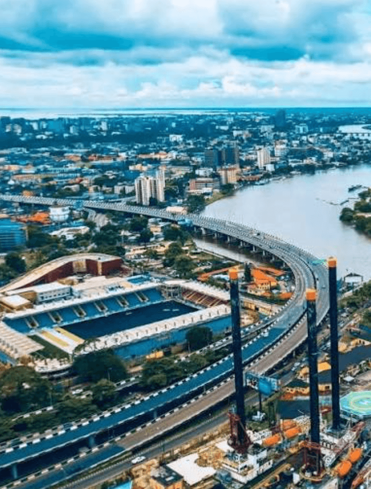 Ikoyi streets and residential greenery in Lagos